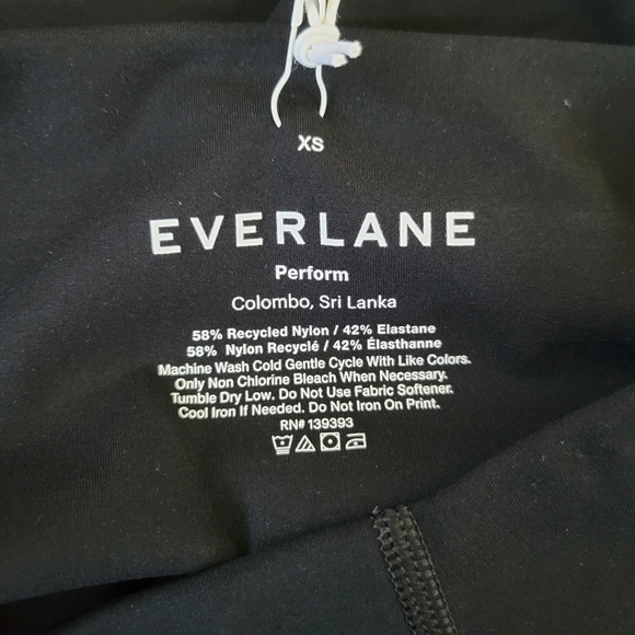 NWT Everlane The Perform Pocket Legging Size XS Black High Waist Full Length - Picture 6 of 10